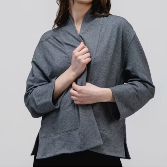 Ministry of Supply | Fusion Classic Grey Heather Terry Cardigan | XXS New - Picture 1 of 14